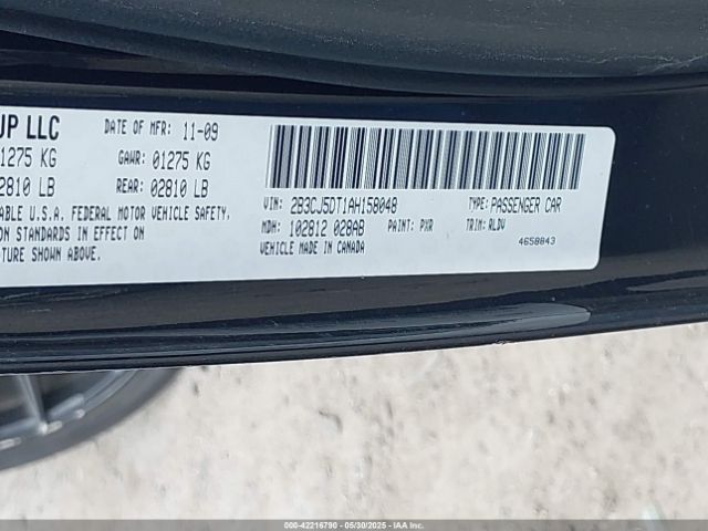 2010 DODGE CHALLENGER 2B3CJ5DT1AH158048 Photo 8