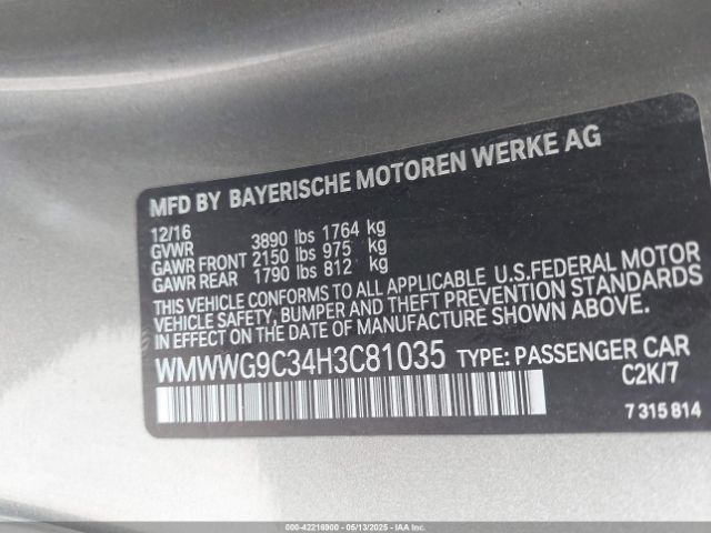 WMWWG9C34H3C81035 Mini Convertible Cooper S