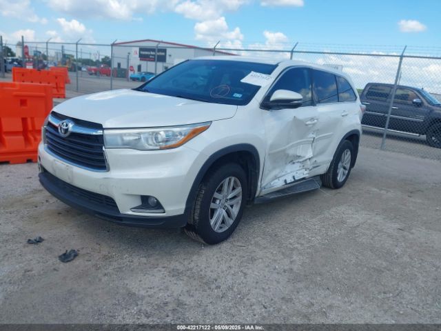 2015 TOYOTA HIGHLANDER 5TDZKRFHXFS082487 Photo 1