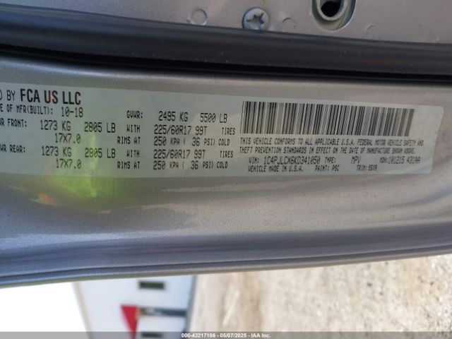 1C4PJLCX6KD341050 Jeep 2019