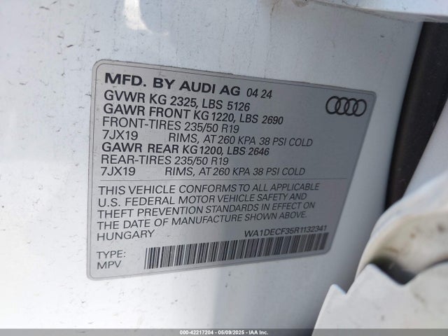 2024 AUDI Q3 WA1DECF35R1132341 Photo 8
