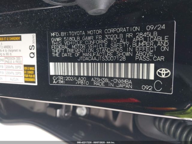 JTDACAAJ1S3007128 Toyota Crown Signia Xle