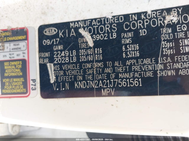 KNDJN2A21J7561561 KIA Soul