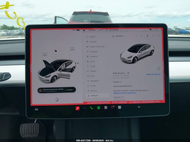 5YJ3E1EB7NF241075 Tesla Model 3 Long Range Dual Motor All-wheel Drive