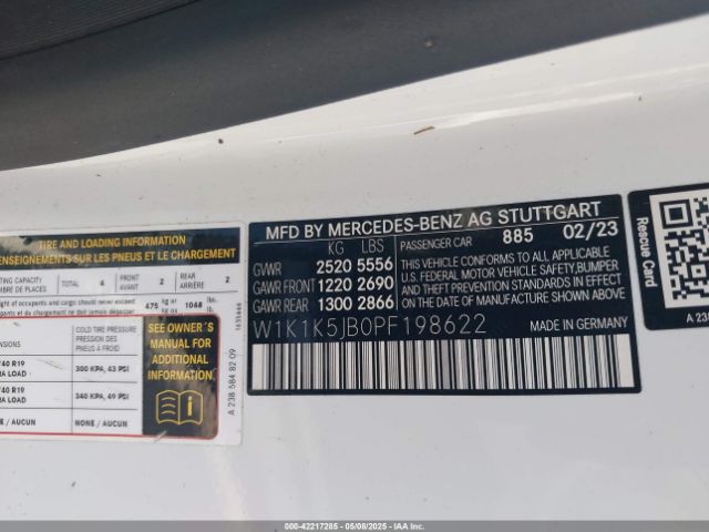 2023 MERCEDES-BENZ E 450 W1K1K5JB0PF198622 Photo 8