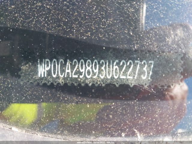 2003 PORSCHE BOXSTER WP0CA29893U622737 Photo 8