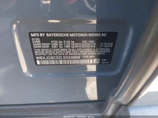 2020 BMW X1 WBXJG9C02L5R24899 Photo 8