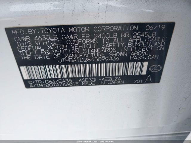 JTHBA1D28K5099436 Lexus IS 300