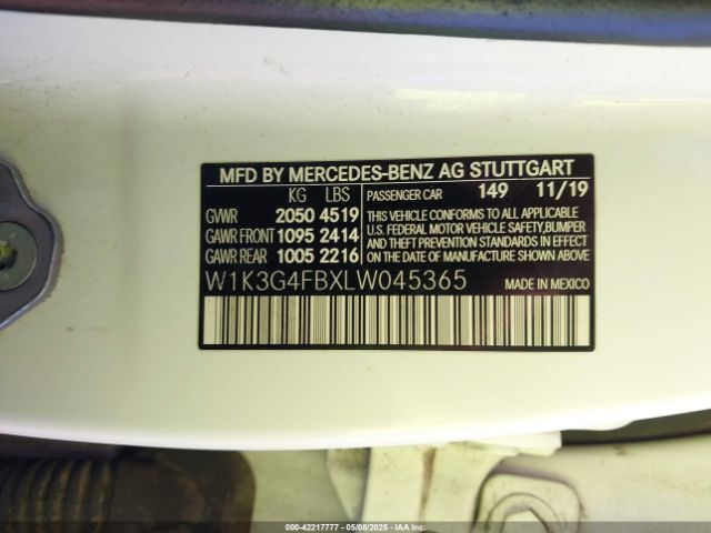 2020 MERCEDES-BENZ A 220 W1K3G4FBXLW045365 Photo 8