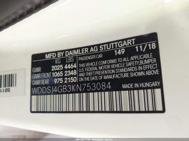 2019 MERCEDES-BENZ CLA 250 WDDSJ4GB3KN753084 Photo 8