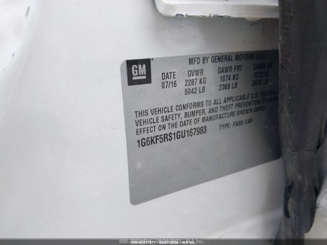 2016 CADILLAC CT6 1G6KF5RS1GU167983 Photo 8