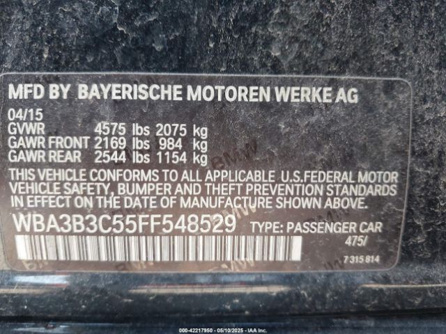 WBA3B3C55FF548529 BMW 328i Xdrive