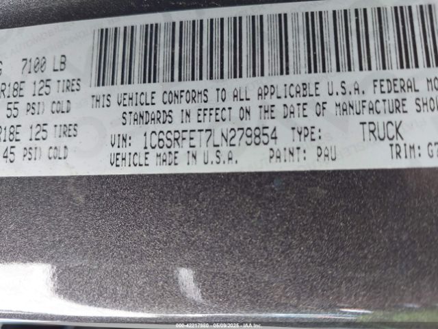 2020 RAM 1500 1C6SRFET7LN279854 Photo 8