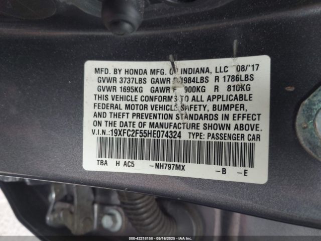 19XFC2F55HE074324 Honda k20c2
