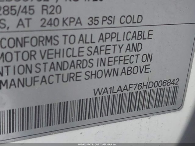 2017 AUDI Q7 WA1LAAF76HD006842 Photo 8