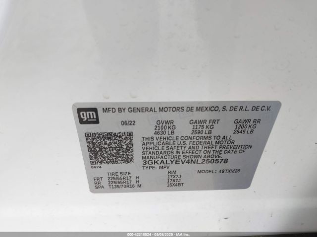 2022 GMC TERRAIN 3GKALYEV4NL250578 Photo 8
