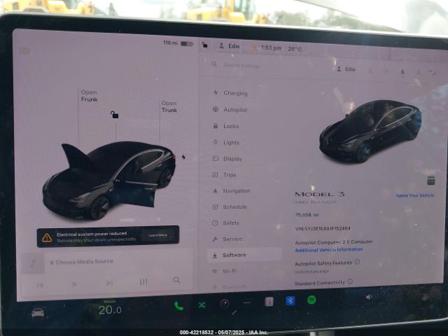 5YJ3E1EA9JF152464 Tesla MODEL 3