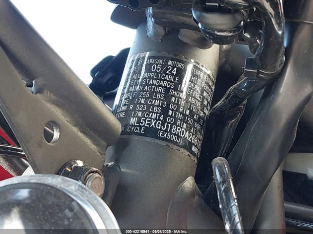 2024 KAWASAKI EX500 ML5EXGJ18RDA26818 Photo 9