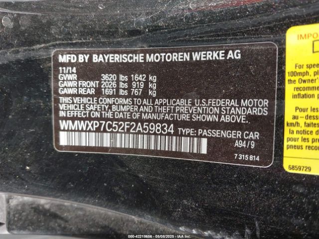 2015 MINI HARDTOP WMWXP7C52F2A59834 Photo 8