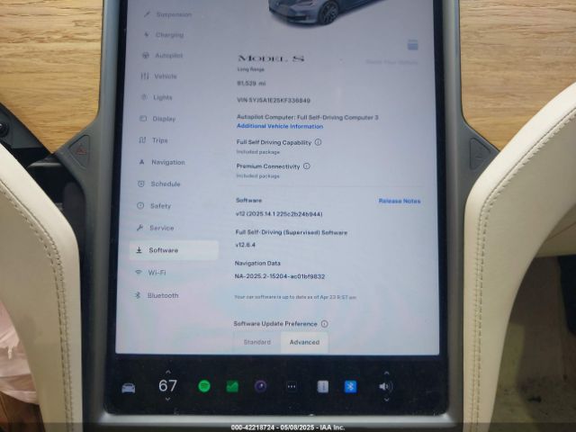 2019 TESLA MODEL S 5YJSA1E25KF336849 Photo 6