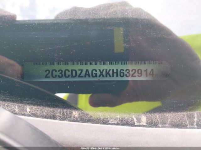2C3CDZAGXKH632914 Dodge Challenger Sxt