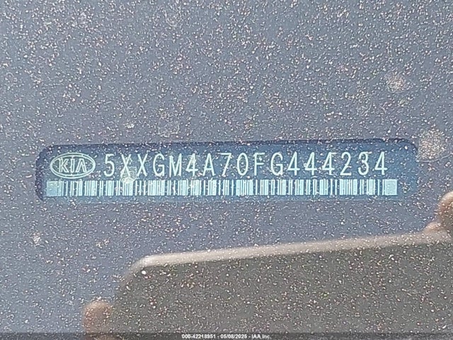5XXGM4A70FG444234 KIA Optima Lx