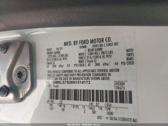 NM0LS7S26N1514173 Ford Transit Connect Xl Cargo Van