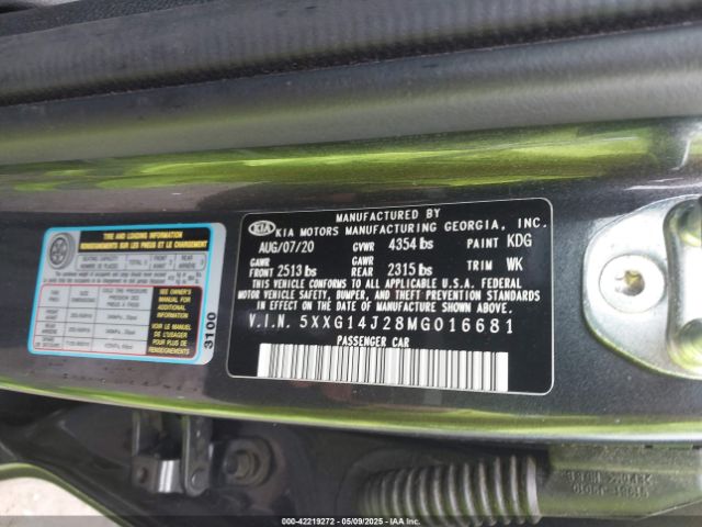 2021 KIA K5 5XXG14J28MG016681 Photo 8