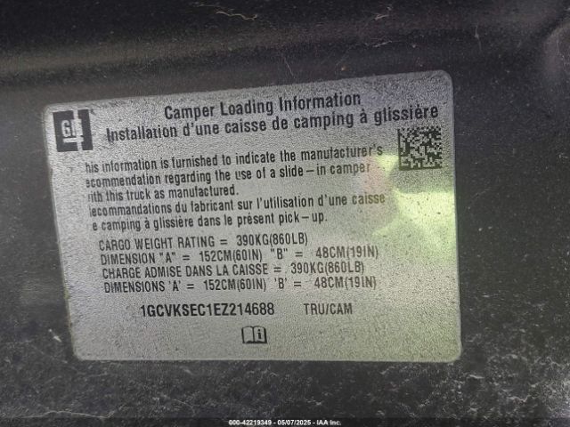 1GCVKSEC1EZ214688 Chevrolet Silverado 1500