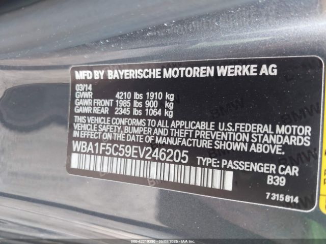 WBA1F5C59EV246205 BMW 228I