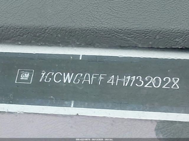 1GCWGAFF4H1132028 Chevrolet Express 2500 Work Van