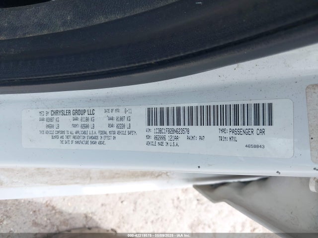Продаж на аукціоні авто 2011 Chrysler 200 Touring, vin: 1C3BC1FB2BN623578, номер лоту: 42219575