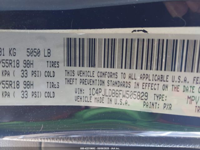 2015 JEEP CHEROKEE 1C4PJLDB6FW505829 Photo 8