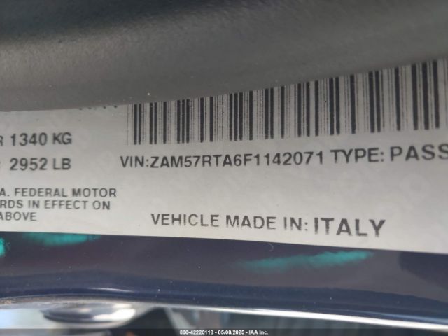 ZAM57RTA6F1142071 Maserati Ghibli S Q4