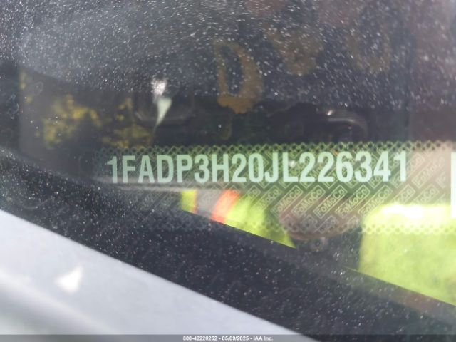 1FADP3H20JL226341 Ford FOCUS SEL