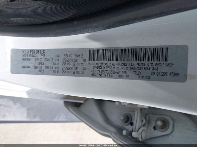 1C6RREFT3KN581499 RAM 1500 Big Horn/lone Star  4x2 5'7 Box