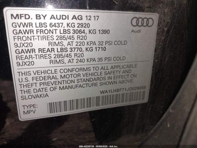 2018 AUDI Q7 WA1LHBF71JD028058 Photo 8