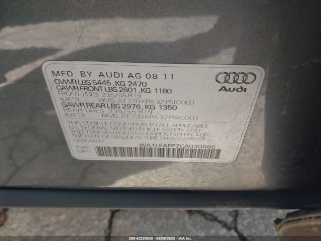 2012 AUDI Q5 WA1LFAFP7CA030966 Photo 8