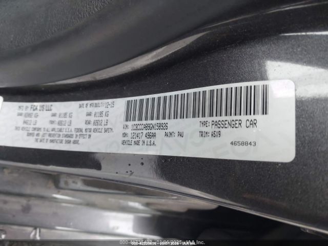 1C3CCCAB9GN158926 Chrysler 2016