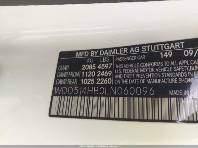 WDD5J4HB0LN060096 Mercedes-Benz m260