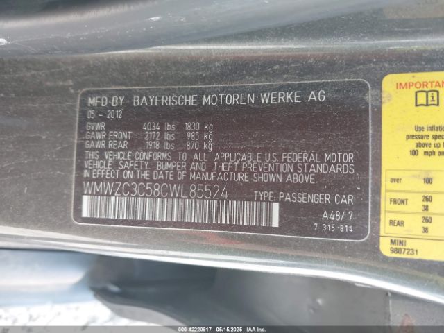 2012 MINI COOPER S COUNTRYMAN WMWZC3C58CWL85524 Photo 8