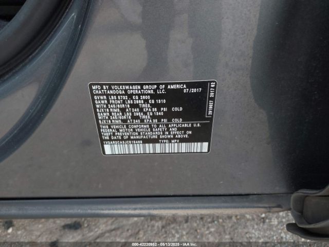 2018 VOLKSWAGEN ATLAS 1V2AR2CA3JC515468 Photo 8