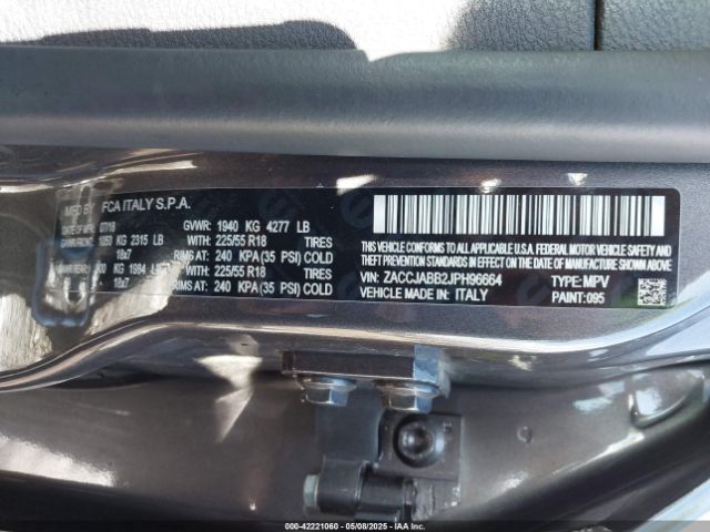ZACCJABB2JPH96664 Jeep Renegade Altitude Fwd