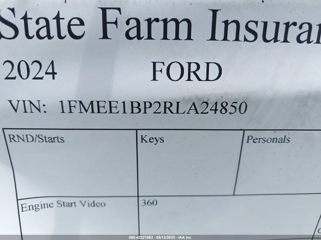Ford ecoboost 2024 1FMEE1BP2RLA24850 Image 9