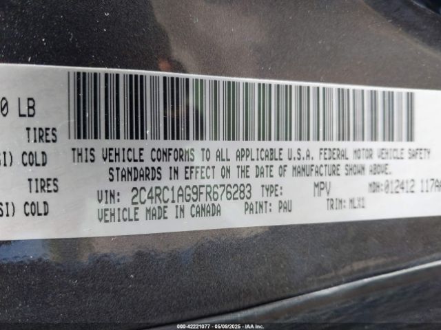 2015 CHRYSLER TOWN & COUNTRY 2C4RC1AG9FR676283 Photo 8
