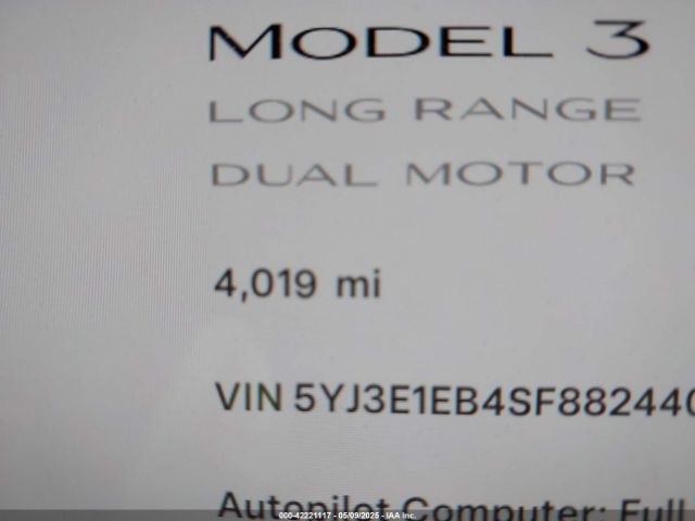 2025 TESLA MODEL 3 5YJ3E1EB4SF882440 Photo 6