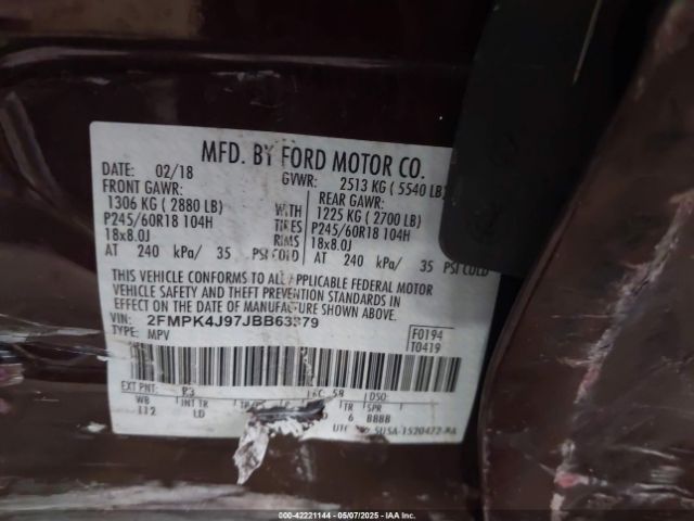 2018 FORD EDGE 2FMPK4J97JBB63379 Photo 8