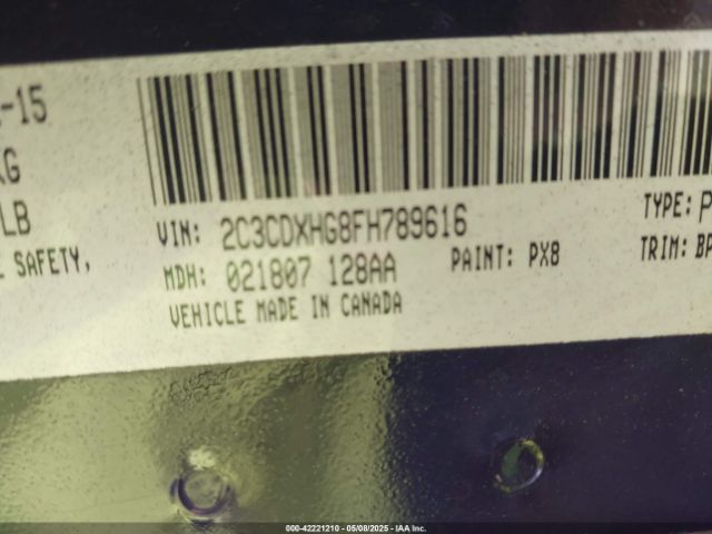 2C3CDXHG8FH789616 Dodge Charger Sxt