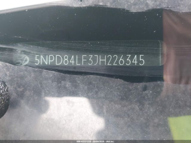 5NPD84LF3JH226345 Hyundai ELANTRA SEL