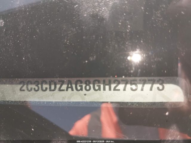 2C3CDZAG8GH275773 Dodge 2016
